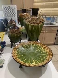 New, Never Used Home metal ornaments 