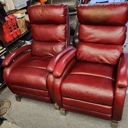2 Leather Man Cave Chairs 