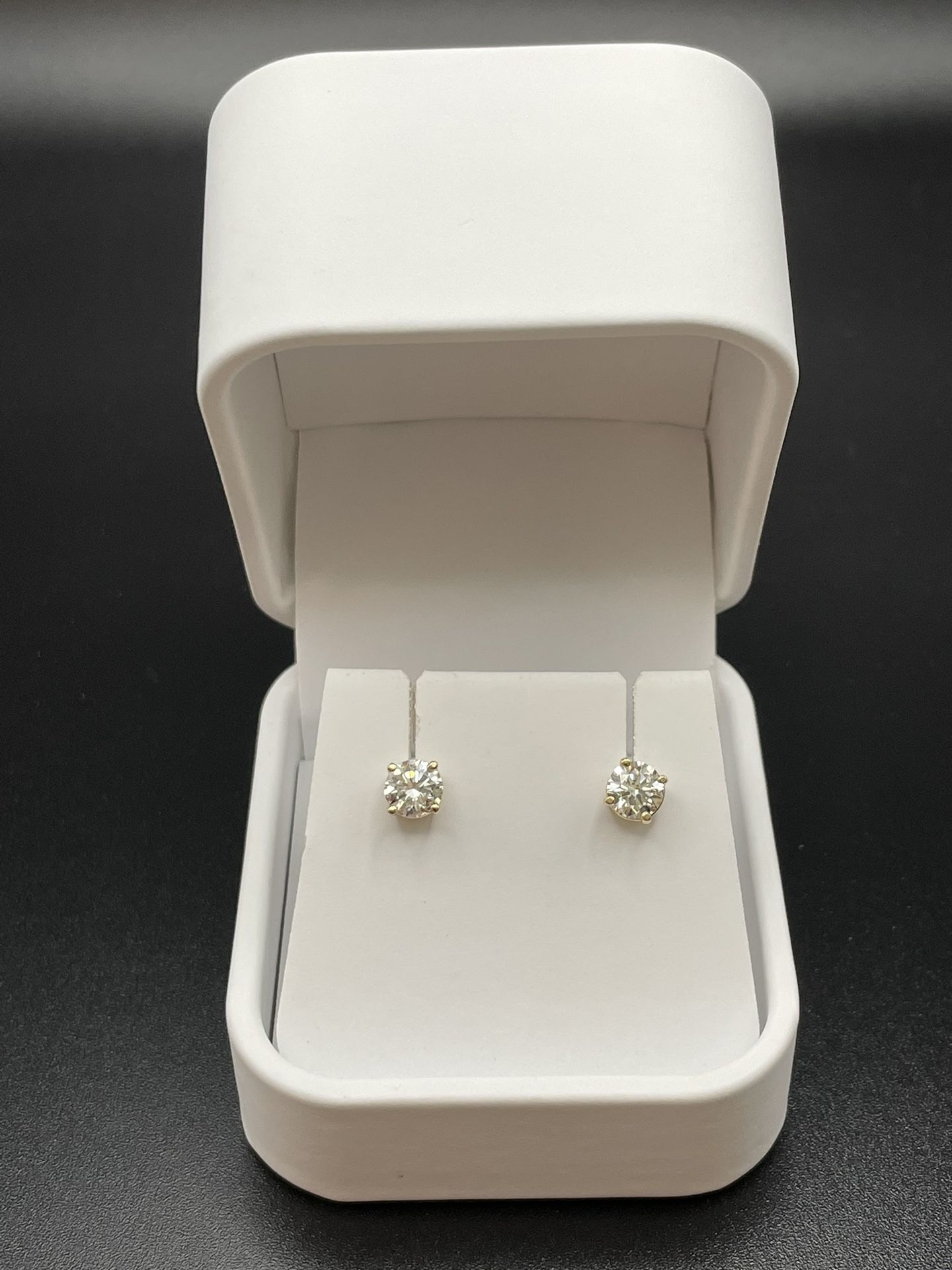 14K Yellow Gold 1.04CTW VS Lab Grown Diamond Earrings