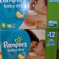 2x New Pampers Diapers Size 4