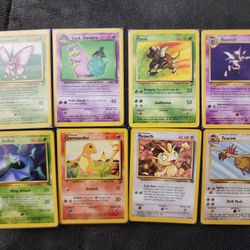 Vintage Pokemon Cards (Rare) - Dark Slowbro - Pinsir - Haunter - Charmander And More - Base Set 2 - Jungle - Fossil - Team Rocket