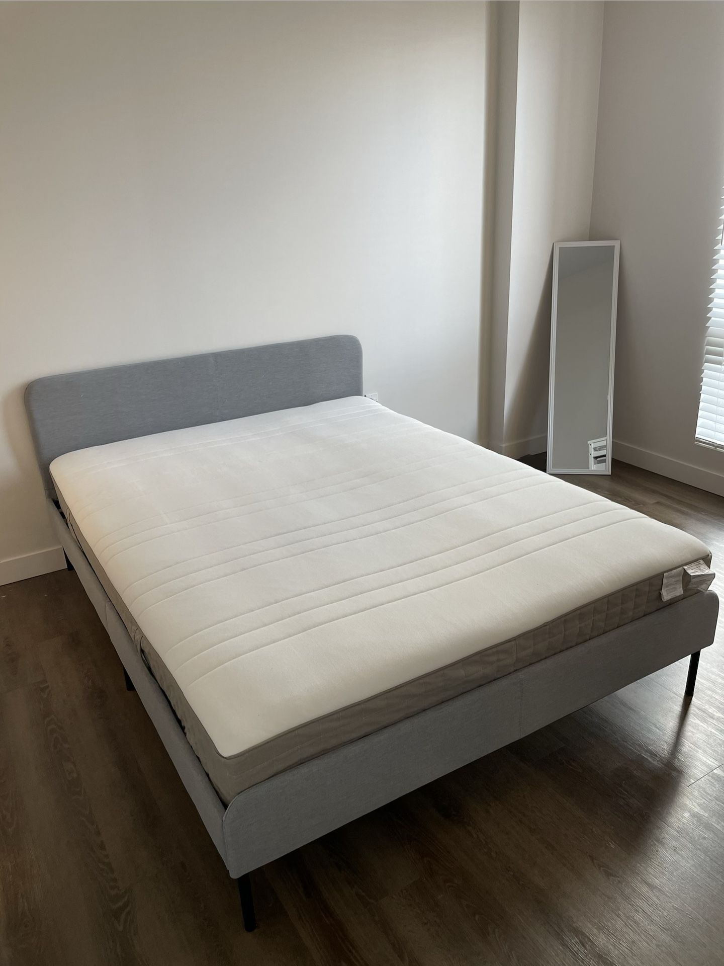 Queen Bed Frame + Mattress