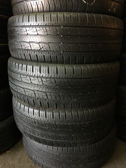 19” 4 used tires 235/50R19