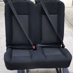 Ford Transit 2015-2024 OEM Ebony BLK Cloth 31" Double Seat Passenger Side