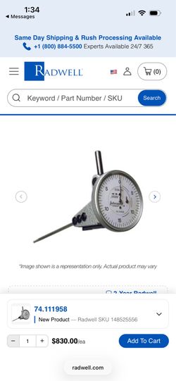 Interapid vertical indicator