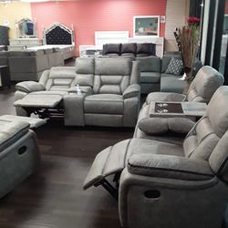New Recliber Sofa And Loveseat
