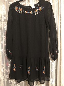 Black bohemian dress