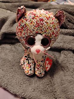 Ty Flippable Sequin Cat Beanie Boo