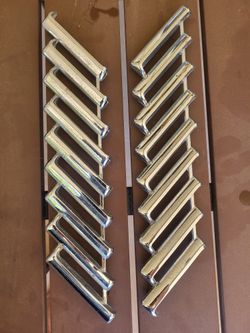  1(contact info removed) 1957 THUNDERBIRD CHROME LOUVER T-BIRD EMBLEM HASHMARK #2