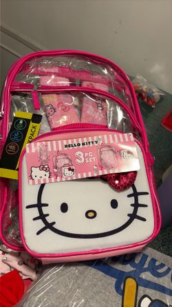 3 pc hello kitty back pack