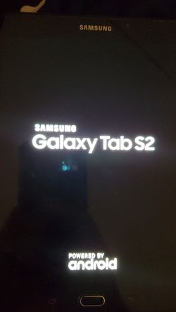 Galaxy tab S2 with case and charging cord