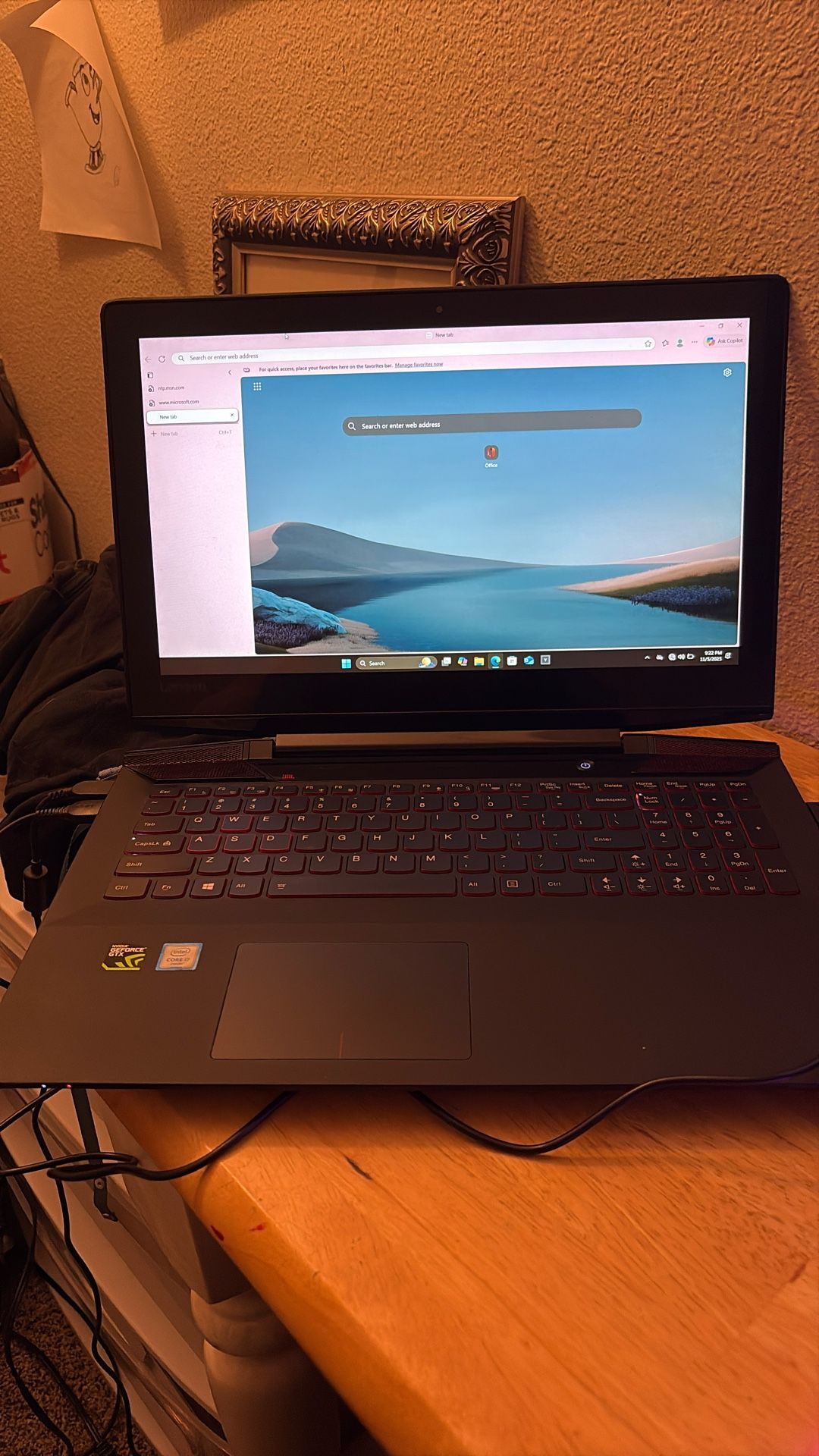 Lenovo Y700 Gaming Laptop 16 GB RAM Core i5 512 GB SSD 4 GB Graphics Card