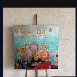 One New Square Modern Wall Art Decor 39.5”x39.5”