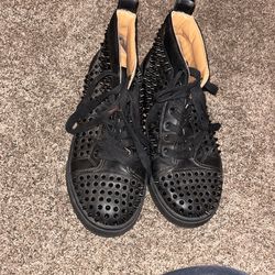 Black Spiked High Tops