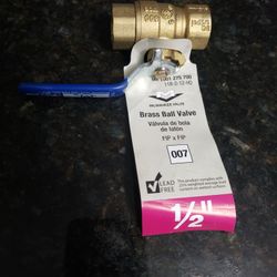 1/2 " Brass Ball Valve  15 Pcs
