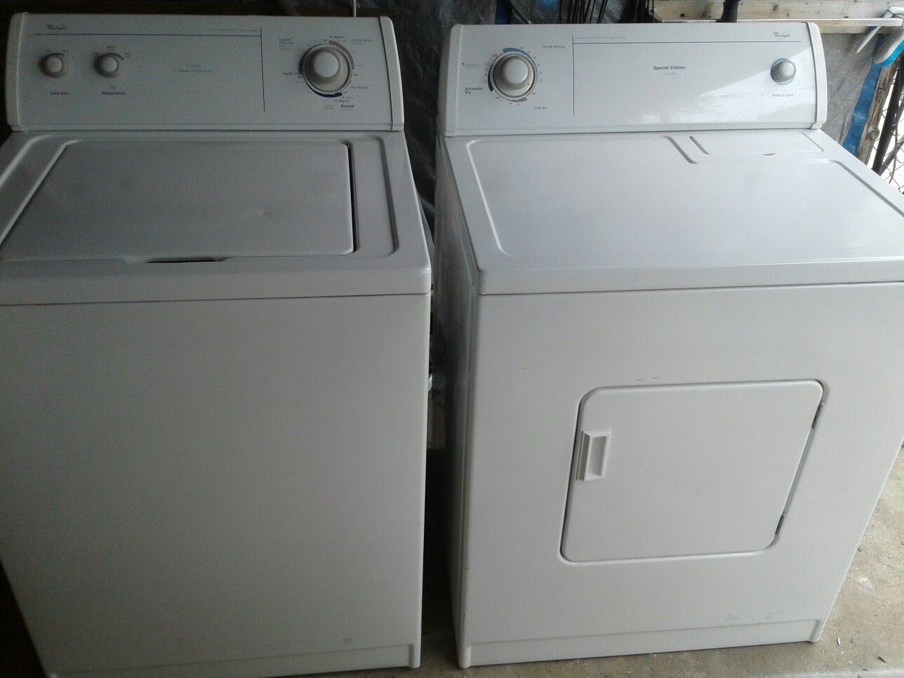 WHIRLPOOL WASHER AND DRYER (DELIVERED)