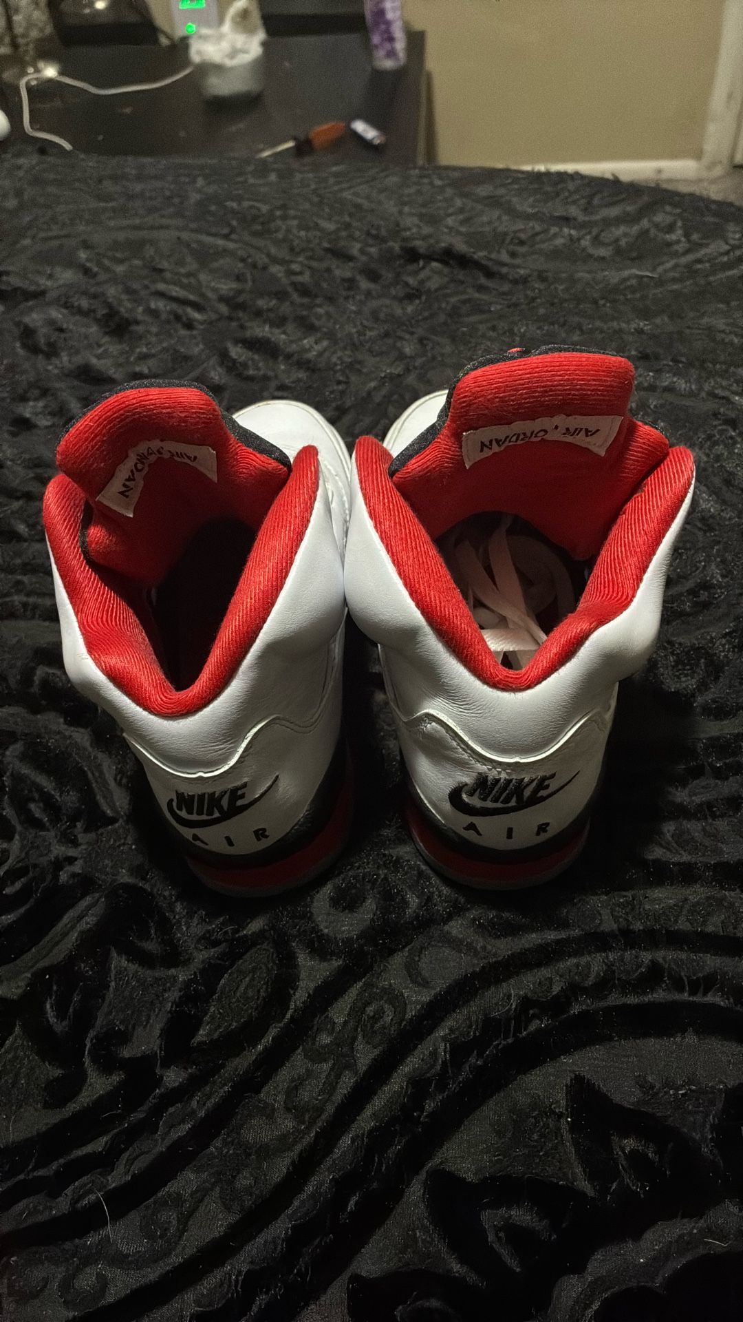 Wms Sze 4y Air Jordan Retro 5 Fire/Red