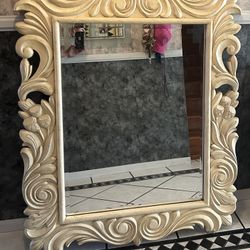 Wooden Ornate Mirror