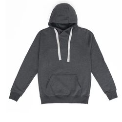Charcoal Gray Unisex Cotton Hoodie – S/M/L/XL Available | Pullover Sweatshirt w/ Pocket 🔥