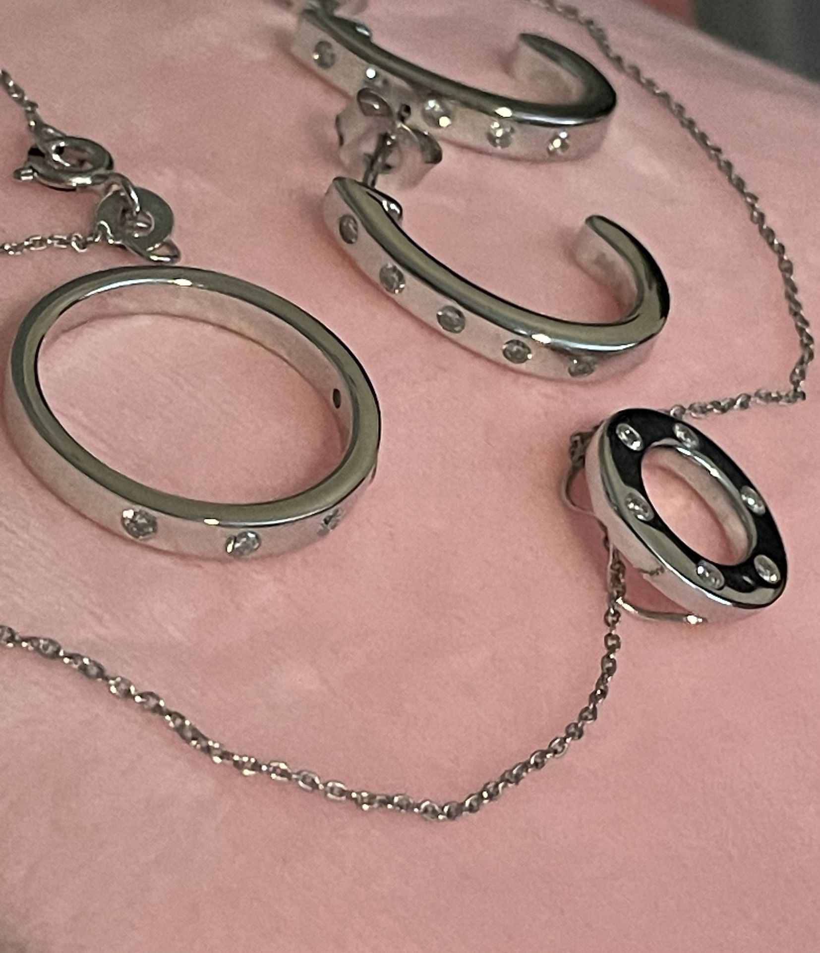 Earrings, Necklace and Ring Set