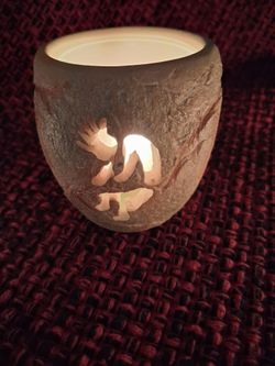 Kokopelli candle holder