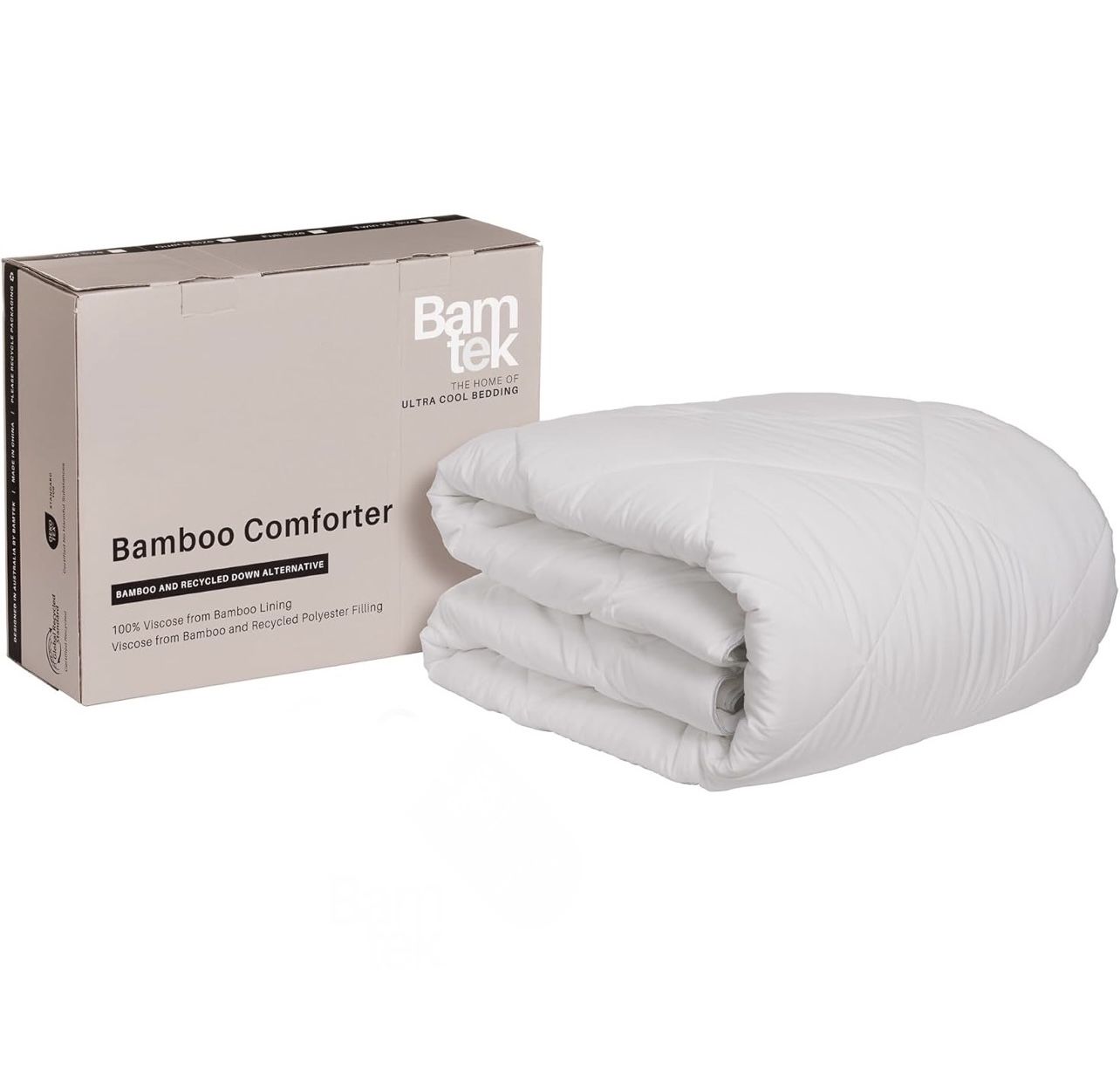 Cooling Comforter King Size - Super Soft, Moisture Wicking, Hypoallergenic Bedding - Hot Sleepers Must Have - Organically Grown 100