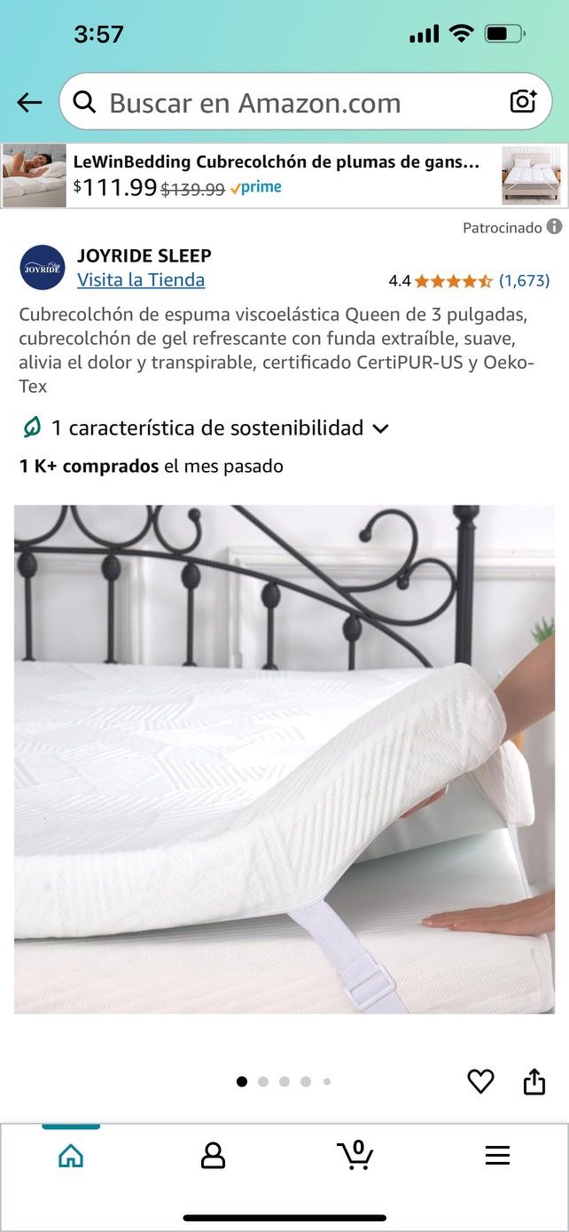 New Mattress Topper 3- Inch Gel Memory Foam 