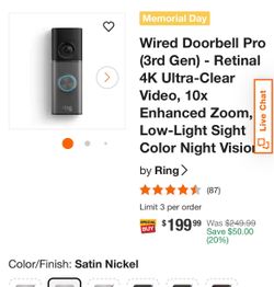 Ring 3rd Gen Pro Wired