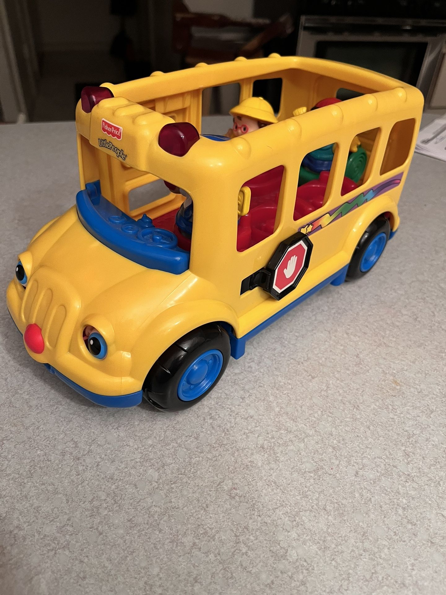 Fisher-Price Yellow Little People School Bus Playset