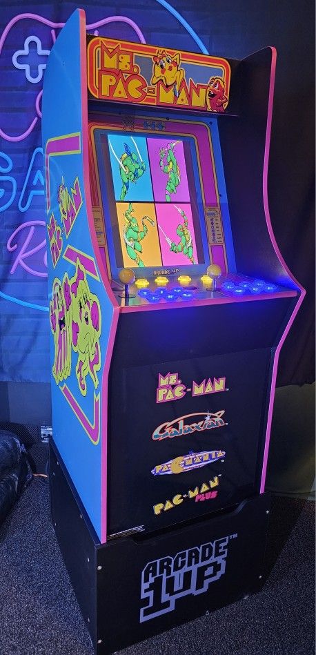Retro Ms Pac Man Arcade1up With Over 15,000 Video Games