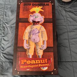 Rare Jeff Dunham PEANUT Ventriloquist Doll Signed