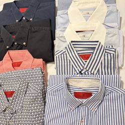 Luxury bundle of 15 men’s dress shirts from Carolina Herrera.