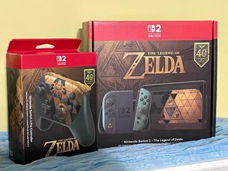 Nintendo Switch 2 Zelda Bundle 40th anniversary edition  Switch 2 & Pro Controller