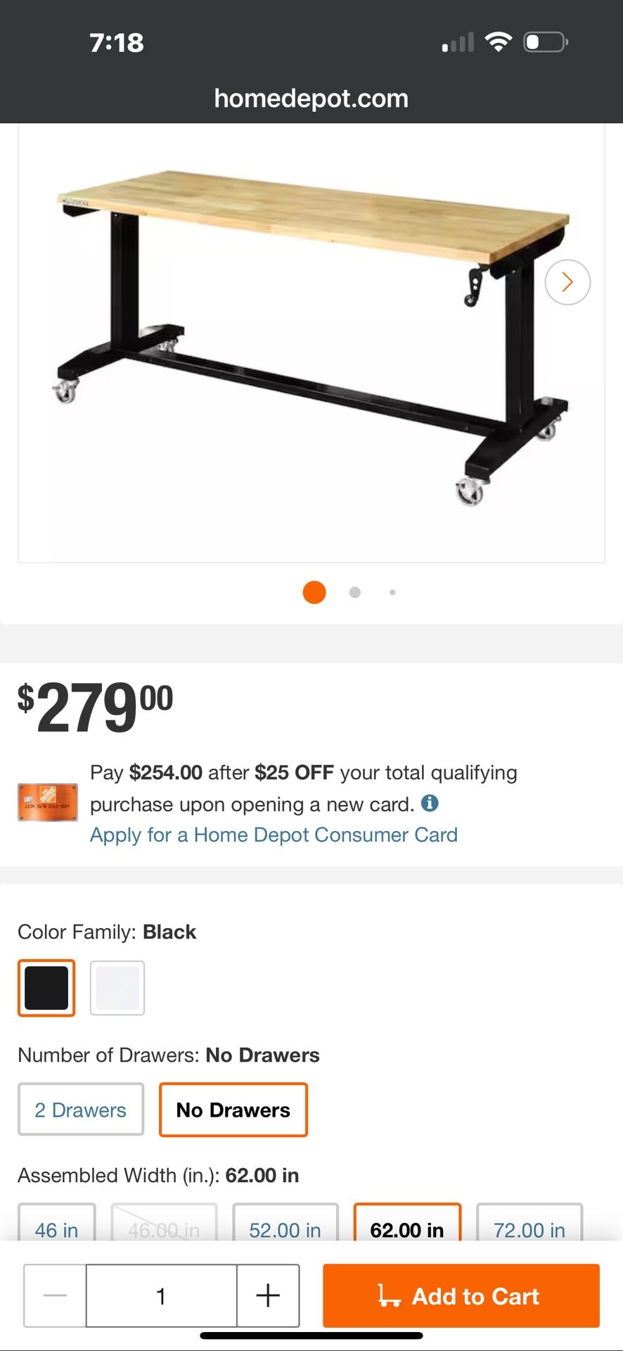 Husky Adjustable Tables