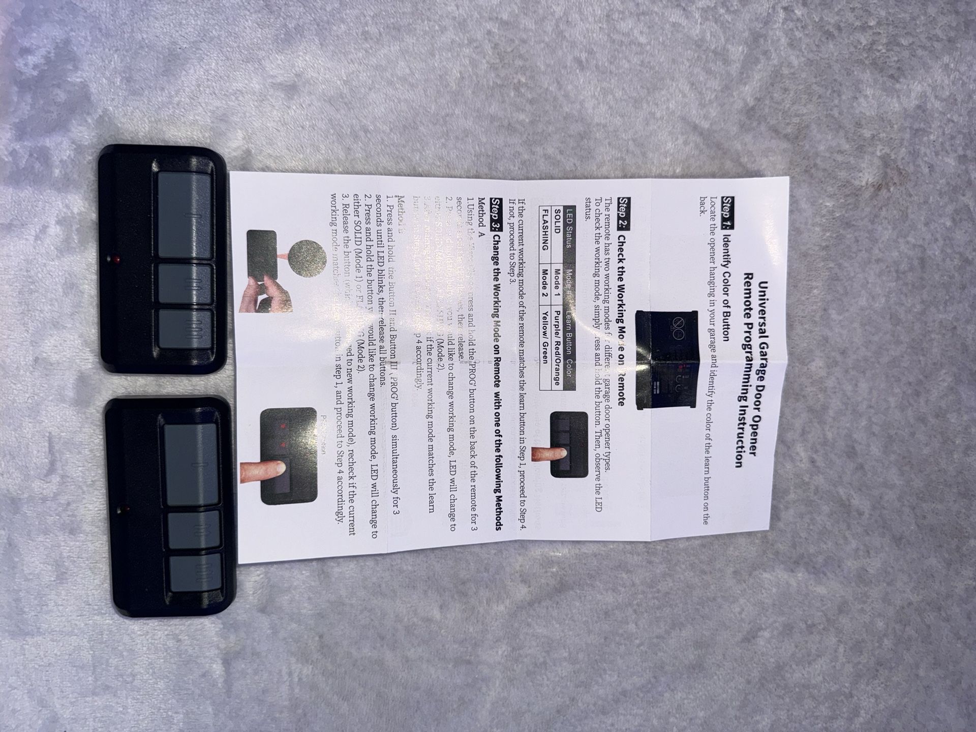 Garage Door Remote Set Of 2