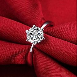 Women's wedding engagement promises ring size 6.0 7.0 8.0