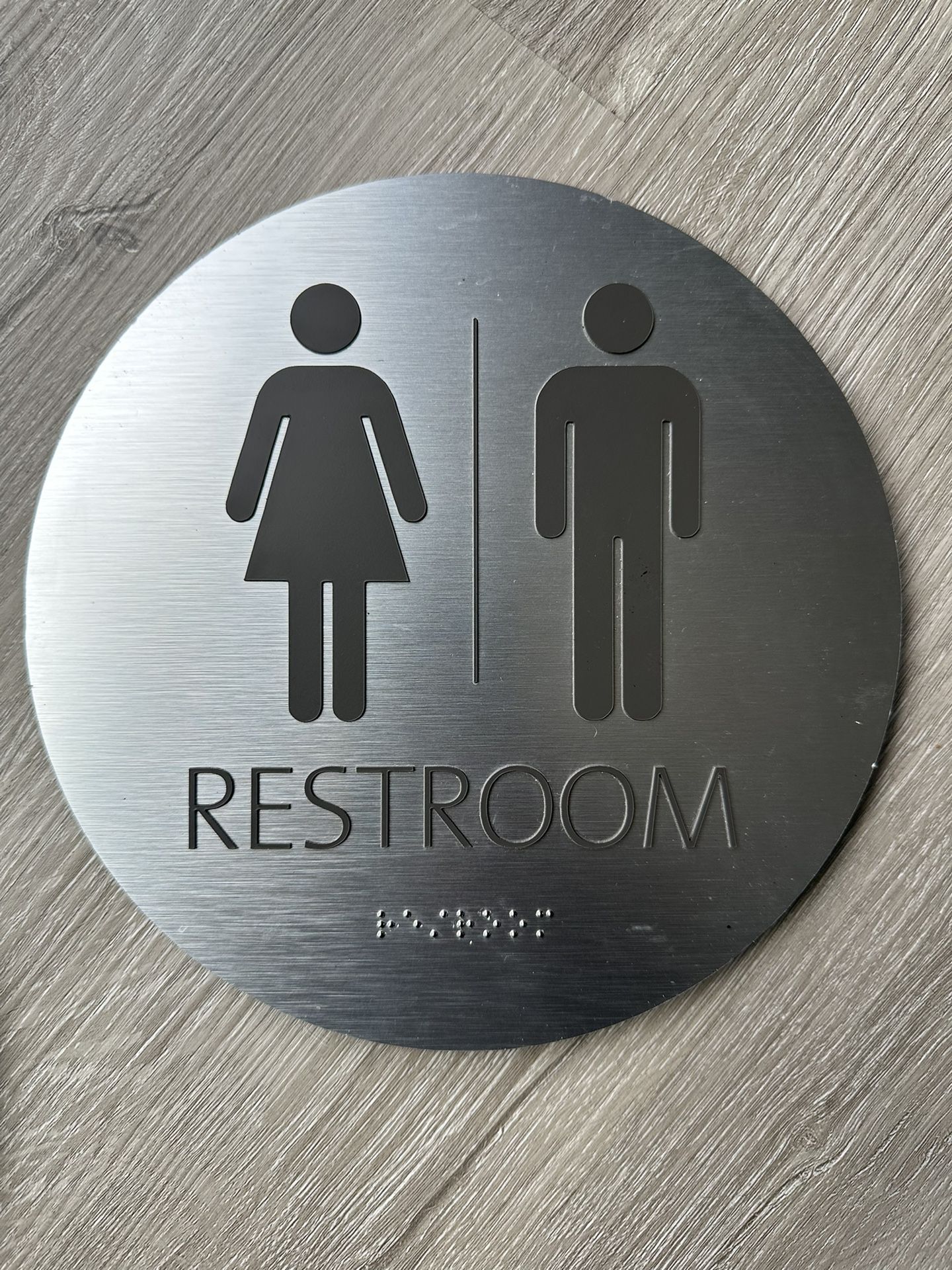 Restroom Sign (men And Women).