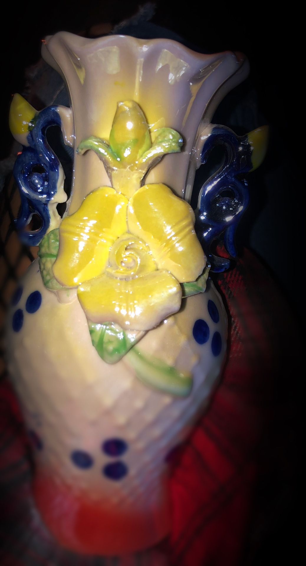 vintage lusterware ceramic piece 