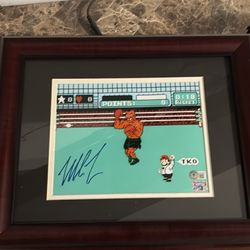Mike Tyson Punchout Autographed