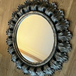 Elegant Gold Acanthus Leaf Mirror Vintage