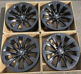 20” Tesla Model X factory wheels rims satin black new
