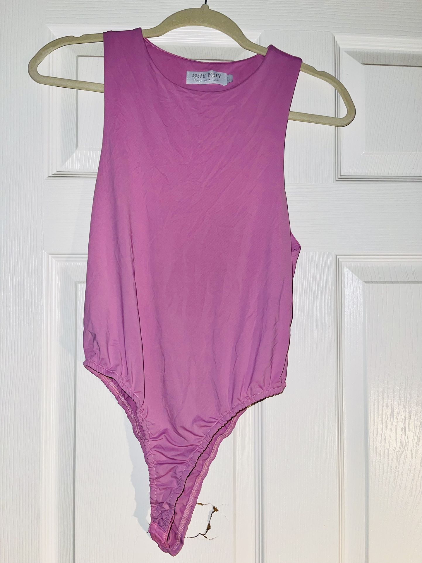 Baby Pink Bodysuit With Adjustable Strapping 