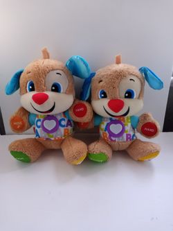Fisher-Price Laugh & Learn Smart Stages Puppy Lot (2), Tested & Working