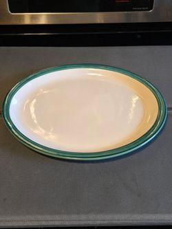 Vintage Pfaltzgraff Platter / Ocean Breeze 14" Oval Serving Platter