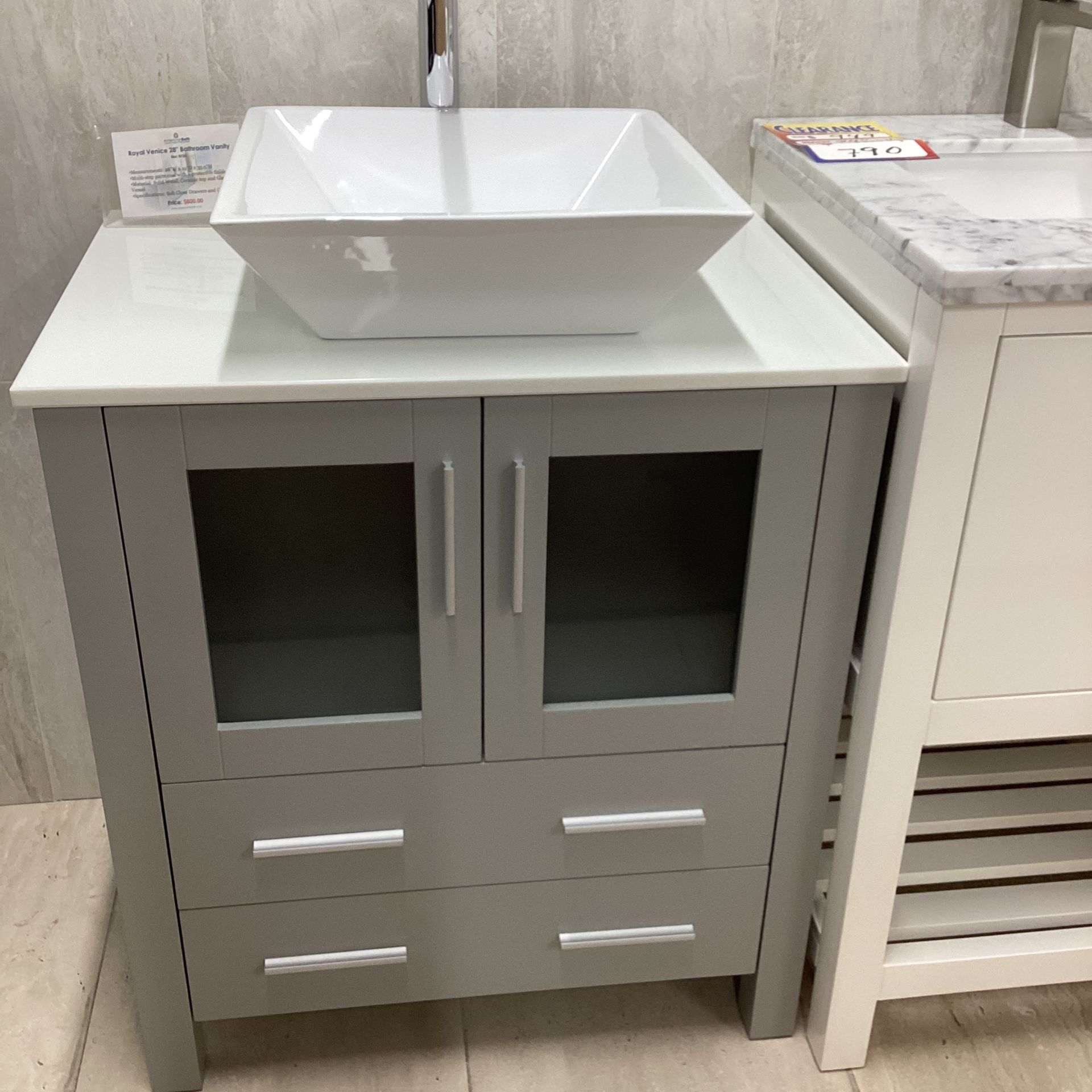 28 Gray Bathroom Vanity With Stone Top Ceramic Vessel Sink Solid Wood Softclose Cabinets And Drawers for Sale in Miami FL OfferUp