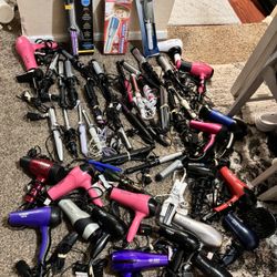 Hair Dryer,hair Curly And Hair Straight Like New 12$ For Each 