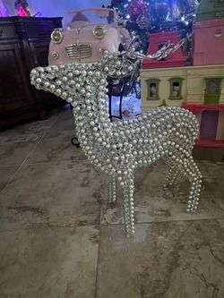 Rachel Zoe Crystal and pearl reindeer (2 available) $90 each
