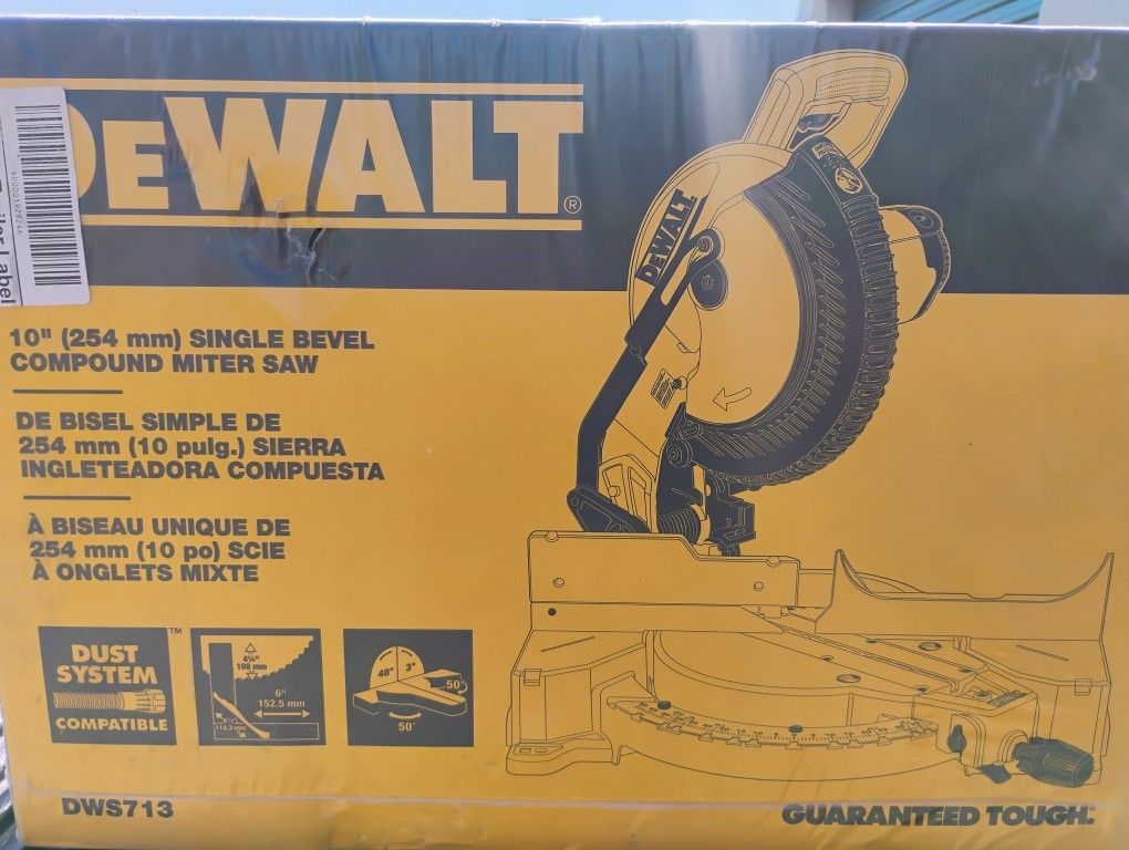 A 10-in Single Bevel Compound Miter Saw
