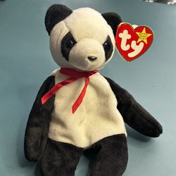 Ty FORTUNE Panda Bear Beanie Baby - RARE