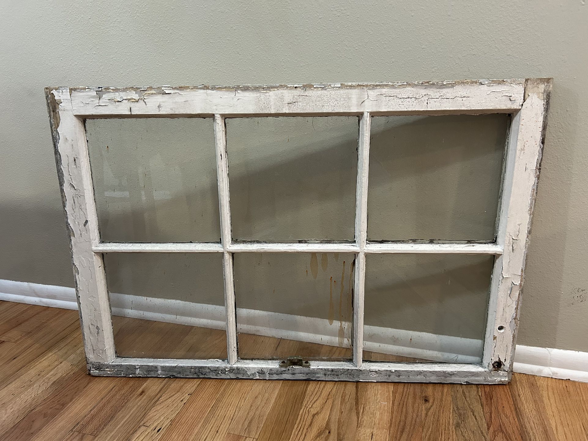 Antique 6-Pane Window w/ Glass